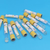 黄色管帽含促凝剂及分离胶PET材质真空采血管_抽血管