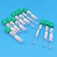 绿色管帽含肝素锂抗凝剂PET材质真空采血管_抽血管